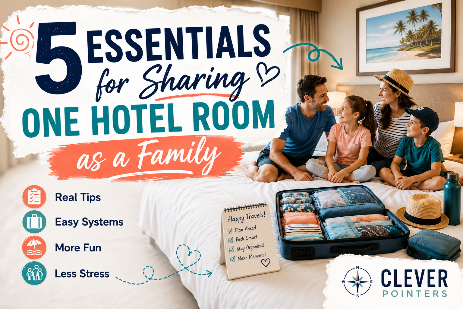 5 Essentials for Sharing One Hotel Room as a Family